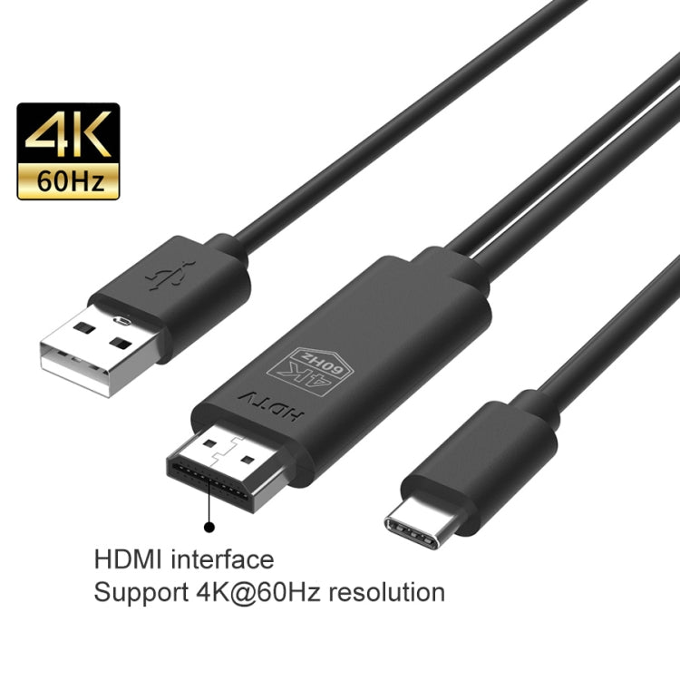 UC502 USB-C / Type-C 4K 60Hz HDTV Plastic Cable Reluova