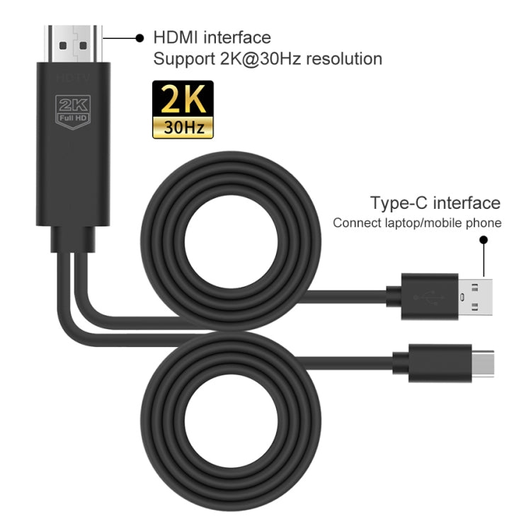 UC507 USB-C / Type-C 2K 30Hz HDTV Cable