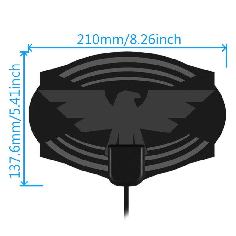 MYC-HDTV049 25dB 4K HDTV Antenna, Reception Range: 150 Miles