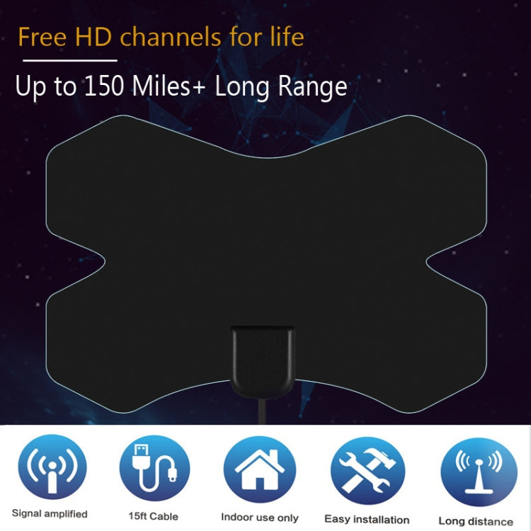 MYC-HDTV050 X Shield 25dB 4K HDTV Antenna, Reception Range: 150 Miles