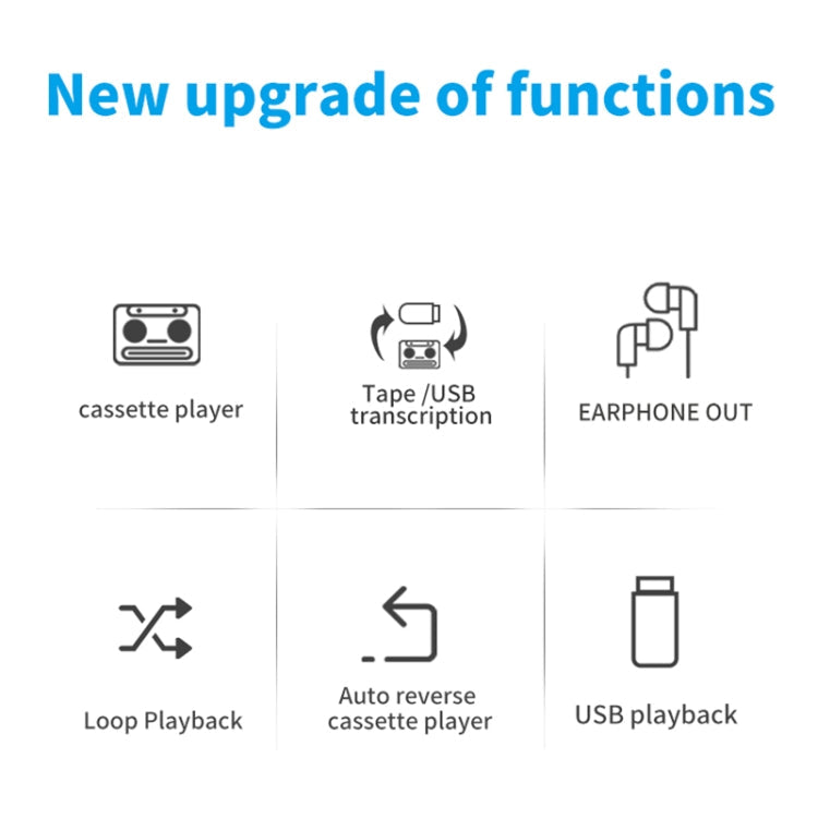 306U Standalone Cassette to MP3 Converter Tape Player-Reluova