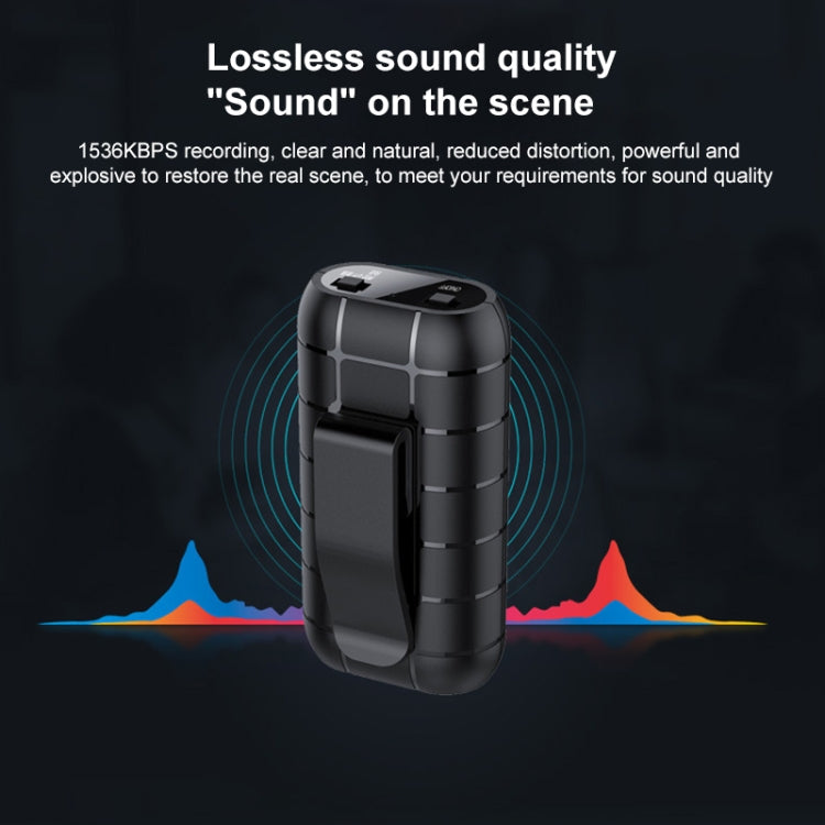 B800 Back Clip HD Sound Lossless Voice Recorder