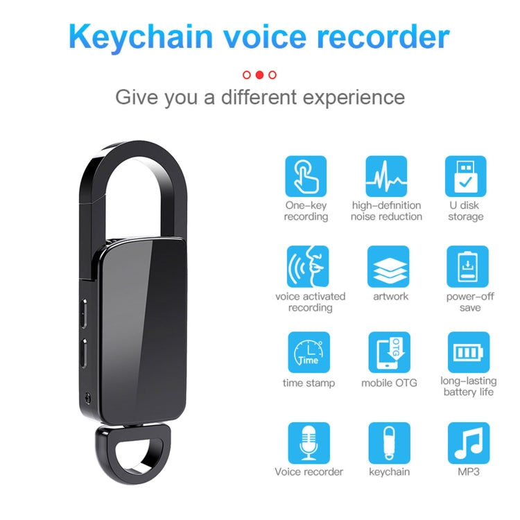 S20 16GB Keychain HD Noise Reduction Portable Recording Pen Reluova