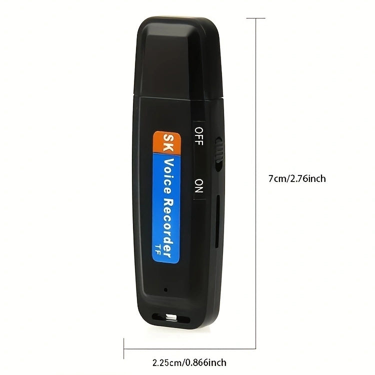 SK001 Rechargeable U-Disk Portable USB Voice Recorder, No Memory Reluova