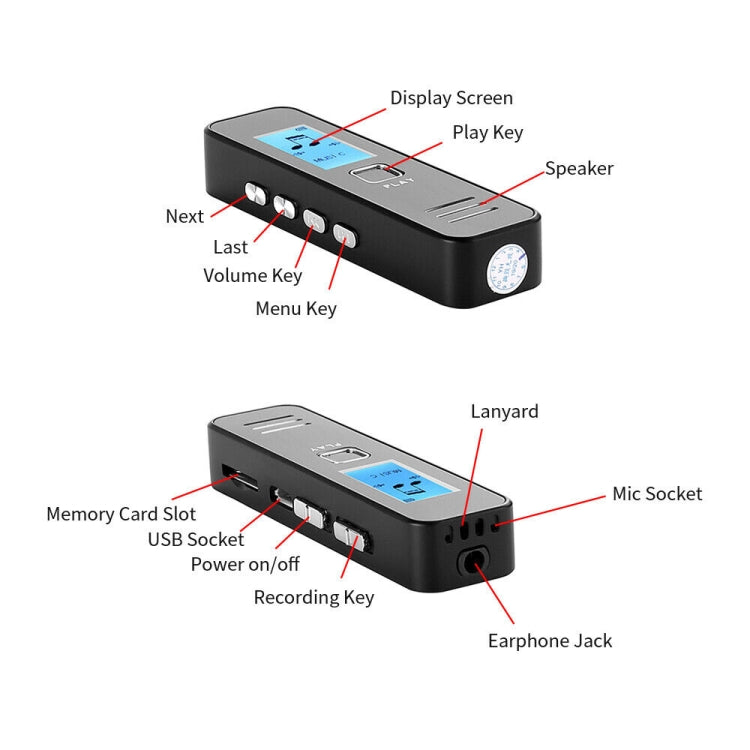 SK007 Portable Audio Digital HD Sound Lossless Voice Recorder Reluova