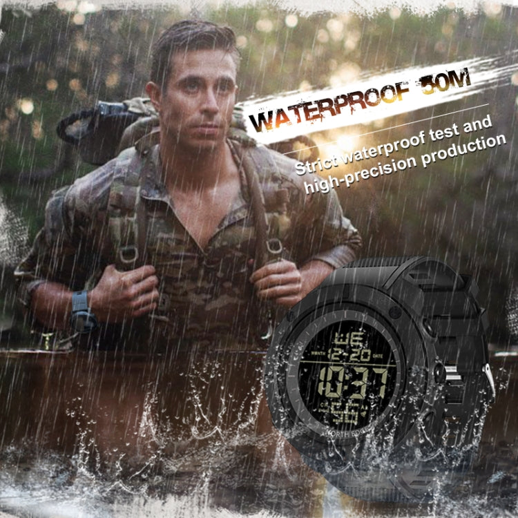 TANK North Edge Men Fashion Professional Military Army Outdoor Sport Waterproof Running Swimming Smart Digital Watch Reluova