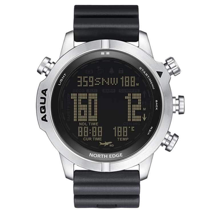 NORTH EDGE AQUA 100m Waterproof Scuba Diver Smart Watch, Support Luminous Display & Compass Mode