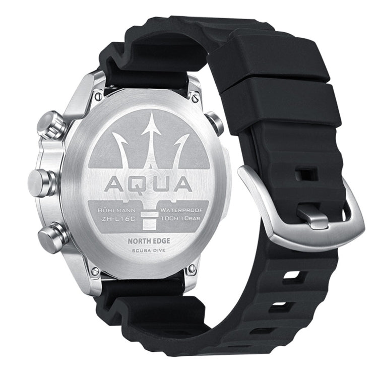 NORTH EDGE AQUA 100m Waterproof Scuba Diver Smart Watch, Support Luminous Display & Compass Mode