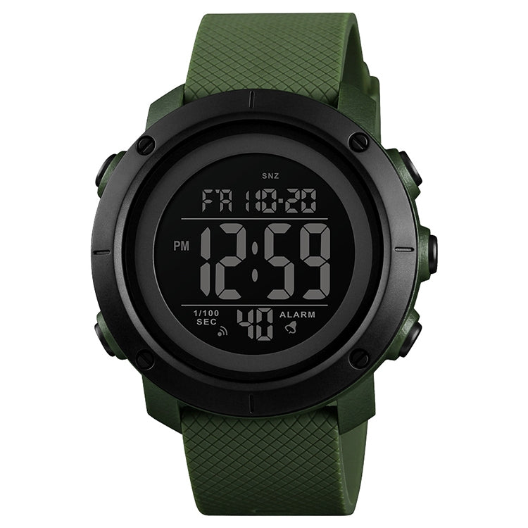 SKMEI 1426 Multifunctional Outdoor Fashion Noctilucent Waterproof Black Machine Rubber Ring Digital Watch Reluova