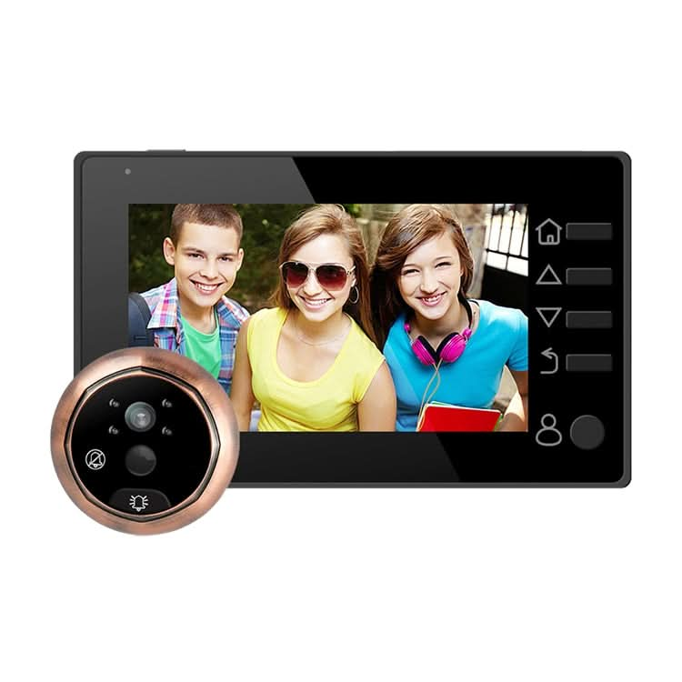 M4300D 4.3 inch TFT Color Display Screen 3.0MP Security Camera Video Smart Doorbell, Support TF Card (32GB Max) & Night Vision & Motion Detection Reluova