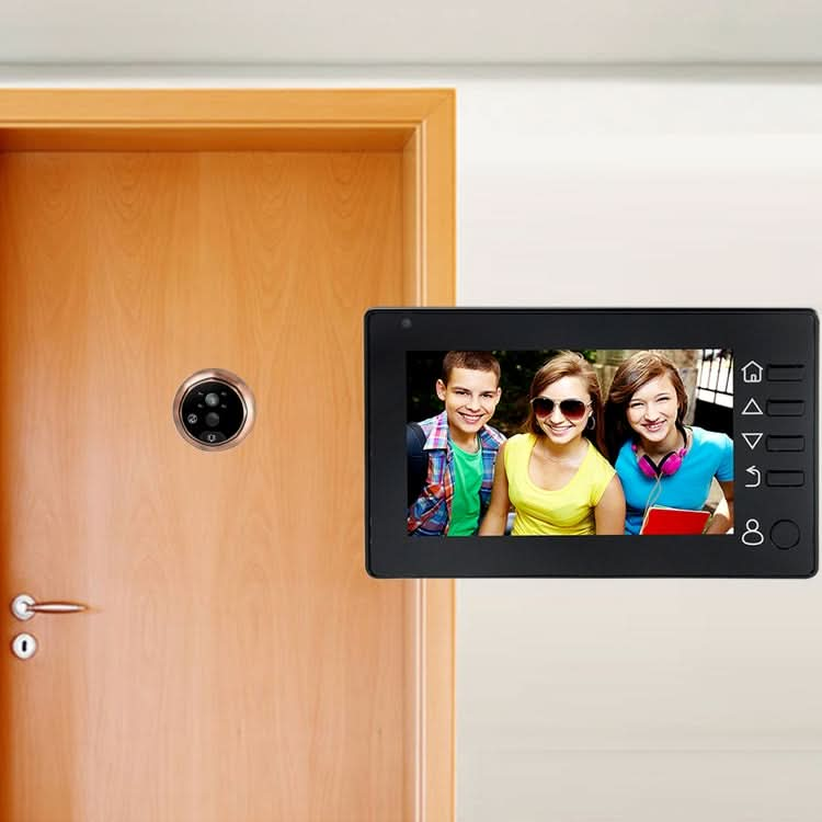 M4300D 4.3 inch TFT Color Display Screen 3.0MP Security Camera Video Smart Doorbell, Support TF Card (32GB Max) & Night Vision & Motion Detection Reluova