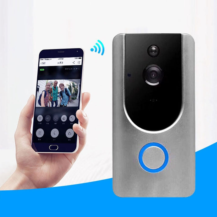 VESAFE Home VS-M3 HD 720P Security Camera Smart WiFi Video Doorbell Intercom, Support TF Card & Night Vision & PIR Detection APP for IOS and Android(with Ding Dong/Chime)