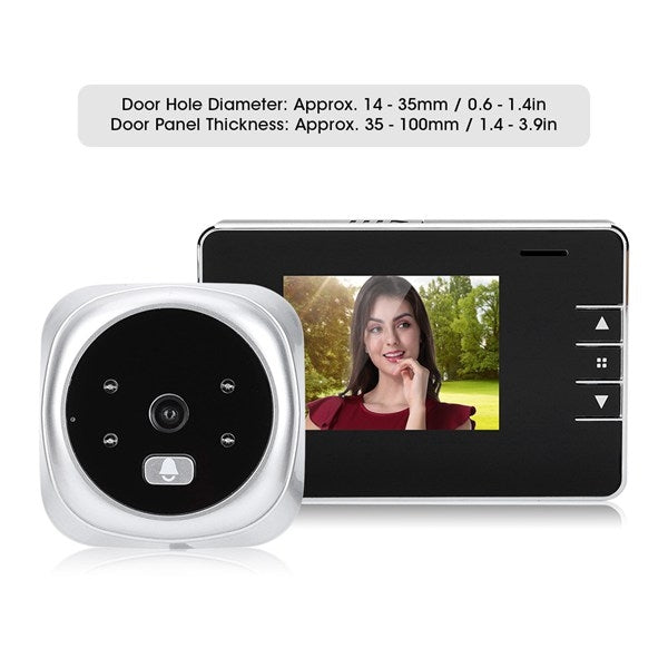 2.8Y 2.8 inch Screen 0.3MP Security Camera Peephole Viewer Digital Peephole Door Bell-Reluova