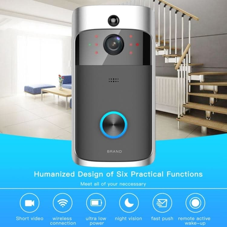 M3 720P Smart WIFI Ultra Low Power Video Visual Doorbell With Ding Dong Version, US Plug Reluova