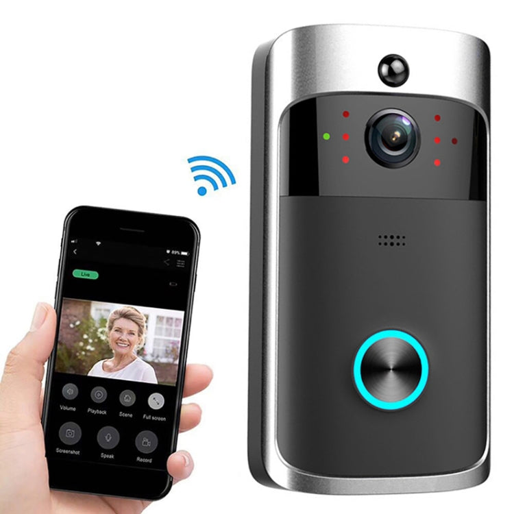 M3 720P Smart WIFI Ultra Low Power Video Visual Doorbell,Support Mobile Phone Remote Monitoring & Night Vision Reluova