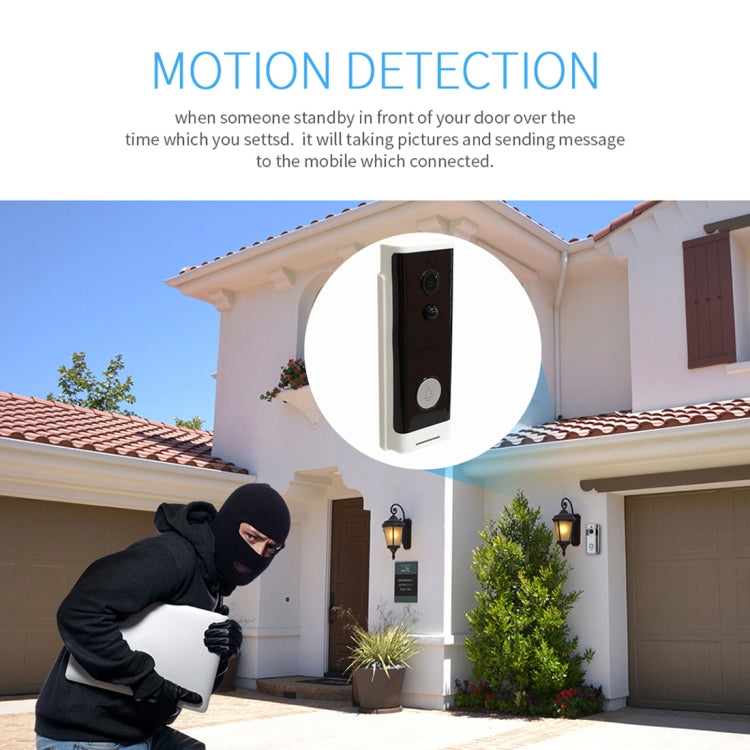 M200A 1080P WiFi Intelligent Round Button Video Doorbell, Support Infrared Motion Detection & Adaptive Rate & Two-way Intercom & Remote / PIR Wakeup Reluova