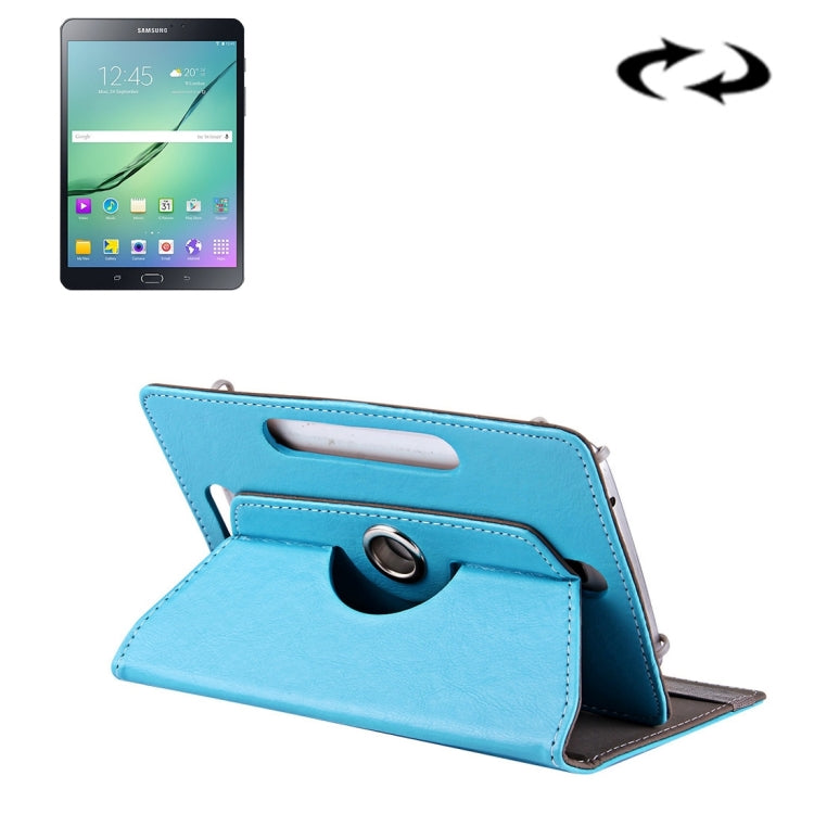 8 inch Tablets Leather Case Crazy Horse Texture 360 Degrees Rotation Protective Case Shell with Holder for Galaxy Tab S2 8.0 T715 / T710, Cube U16GT, ONDA Vi30W, Teclast P86-Reluova