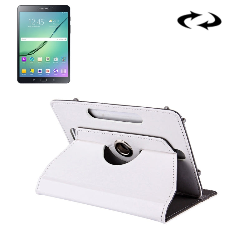 8 inch Tablets Leather Case Crazy Horse Texture 360 Degrees Rotation Protective Case Shell with Holder for Galaxy Tab S2 8.0 T715 / T710, Cube U16GT, ONDA Vi30W, Teclast P86