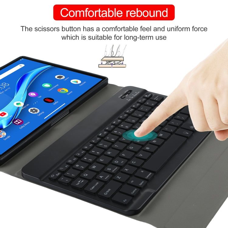 AM10S Detachable Bluetooth Backlight Keyboard Ultrathin Horizontal Flip Leather Tablet Case with Holder for Lenovo M10 Plus 10.3 inch X606F My Store