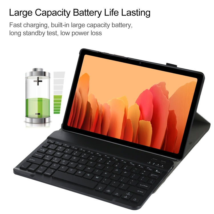 A500S Detachable Bluetooth Backlight Keyboard Ultrathin Horizontal Flip Leather Tablet Case with Holder for Samsung Galaxy Tab A7 10.4 (2020) T500 / T505