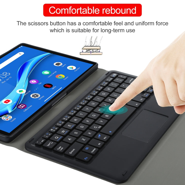 AM10-A Detachable Bluetooth Backlight Keyboard Ultrathin Horizontal Flip Leather Tablet Case with Touchpad & Holder for Lenovo M10 Plus 10.3 inch X606F My Store