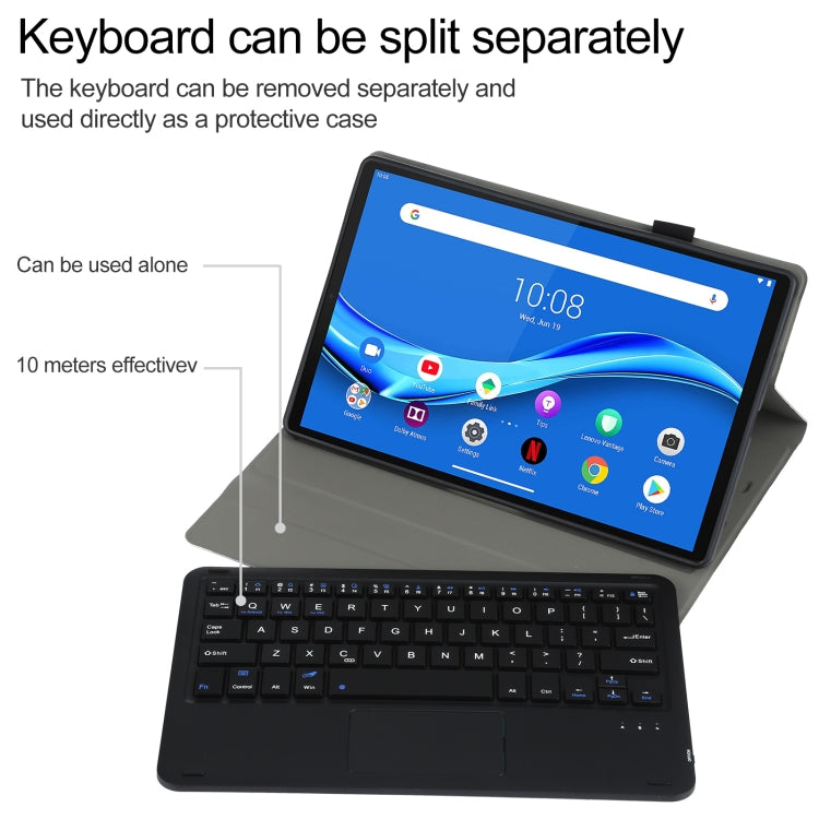 AM10-A Detachable Bluetooth Backlight Keyboard Ultrathin Horizontal Flip Leather Tablet Case with Touchpad & Holder for Lenovo M10 Plus 10.3 inch X606F My Store