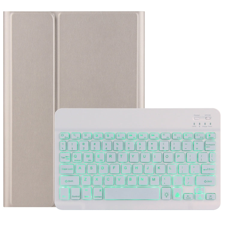 DY-P10-S 2 in 1 Removable Bluetooth Keyboard + Protective Leather Tablet Case with Backlight & Holder for Lenovo Tab P10 10.1 inch