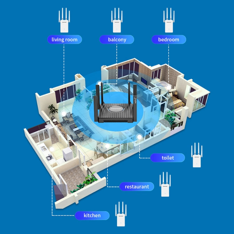 COMFAST CF-WR306S 300Mbps Wireless WiFi Signal Amplifier