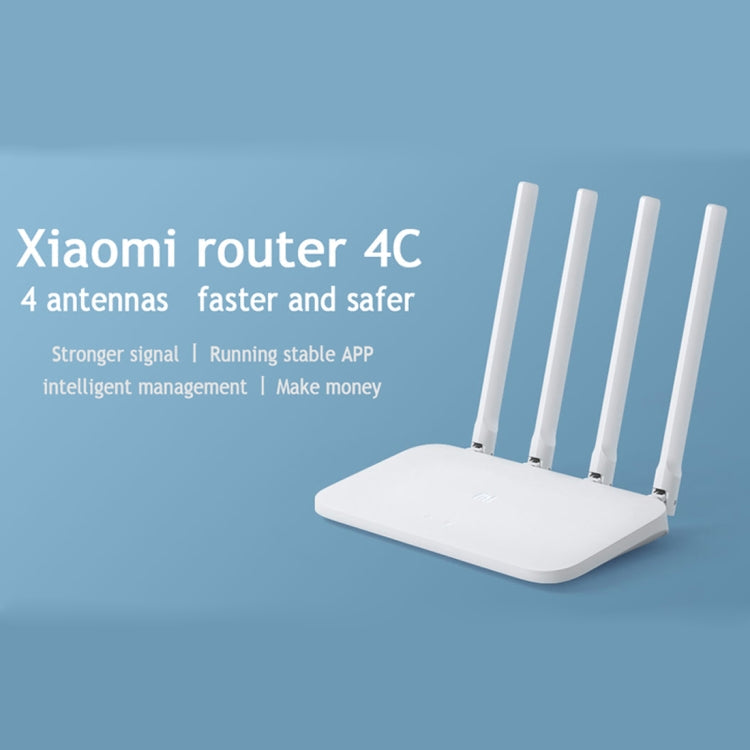 Original Xiaomi Mi WiFi Router 4C Smart APP Control 300Mbps 2.4GHz Wireless Router Repeater with 4 Antennas, Support Web & Android & iOS, US Plug My Store