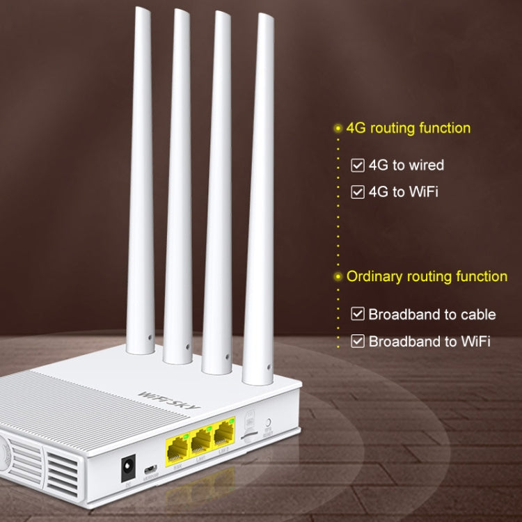 COMFAST GR401 300Mbps 4G Household Signal Amplifier Wireless Router Repeater WIFI Base Station with 4 Antennas, Asia Pacific Edition