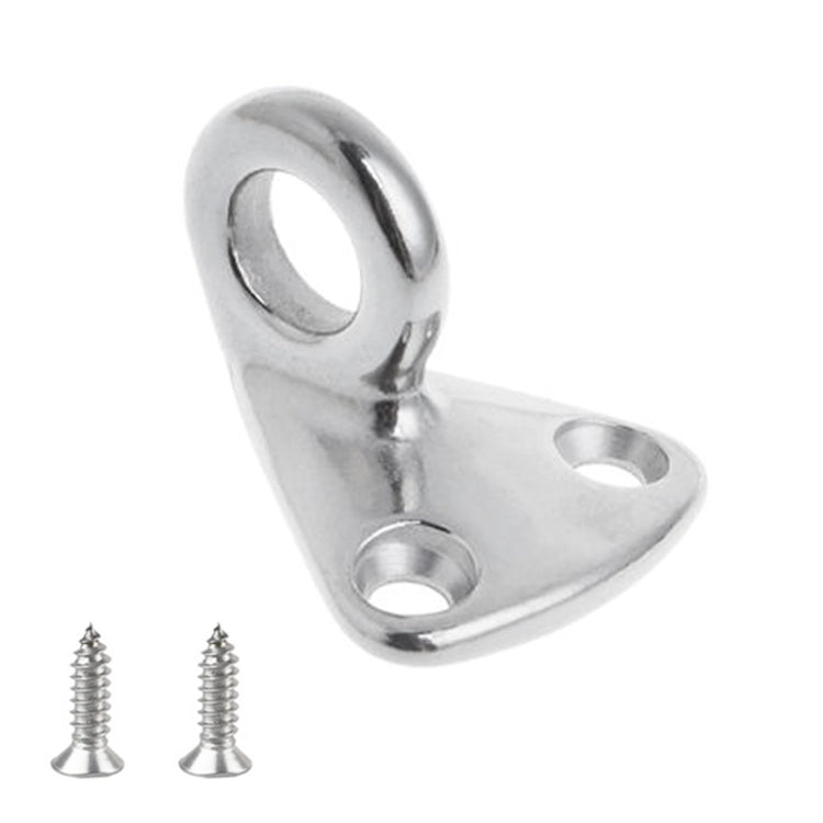 316 Stainless Steel Yacht Fender Hook Ring Coat Hook with 2 x 3.9x13 Screws