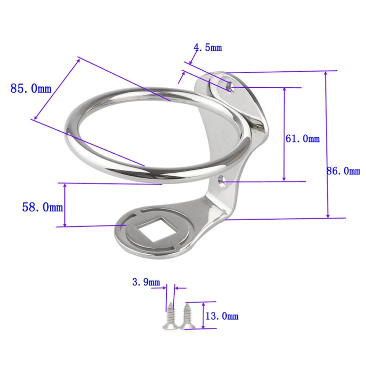 304 Stainless Steel Yacht Water Cup Holder