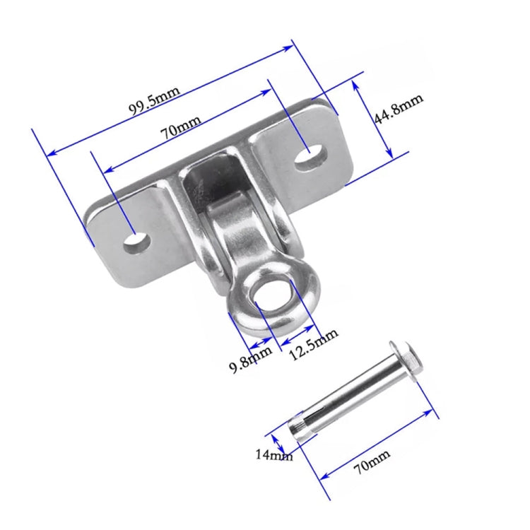 304 Stainless Steel Sandbag Buckle Ring Swing Fixed Holder, Expansion Bolt Version Reluova