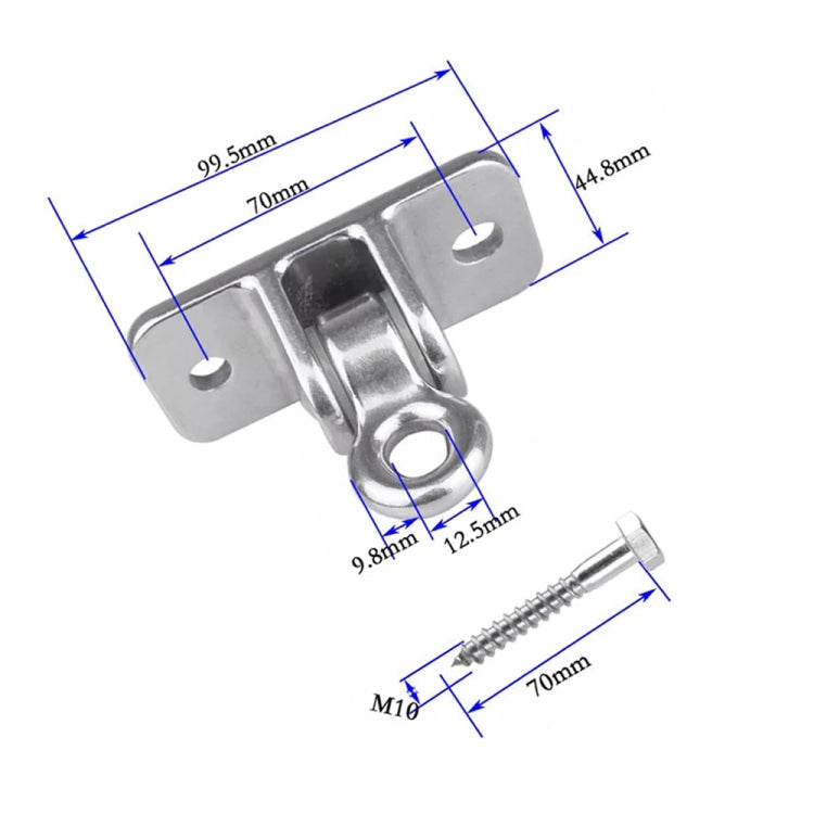 304 Stainless Steel Sandbag Buckle Ring Swing Fixed Holder, Self-tapping Bolt Version Reluova