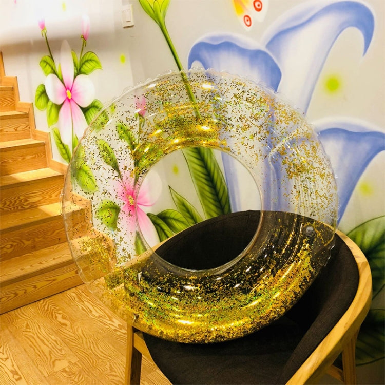 All-transparent Sequined Swimming Ring,Diameter: 70cm