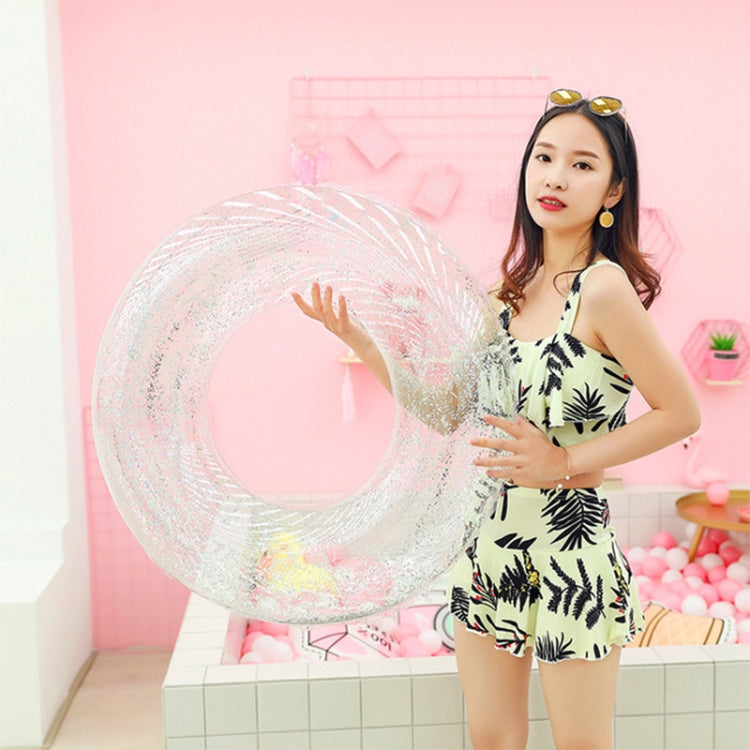 All-transparent Sequined Swimming Ring,Diameter: 70cm