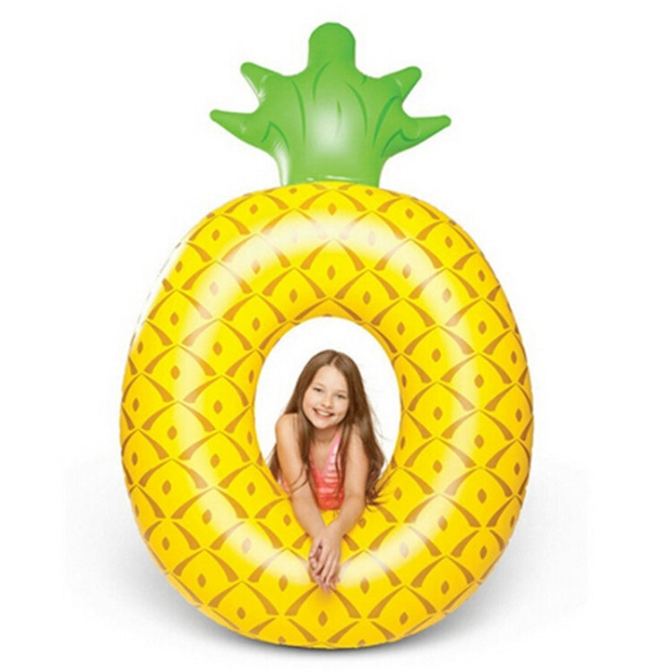 Inflatable Pineapple Shaped Swimming Ring, Inflated Size: 155 x 95cm