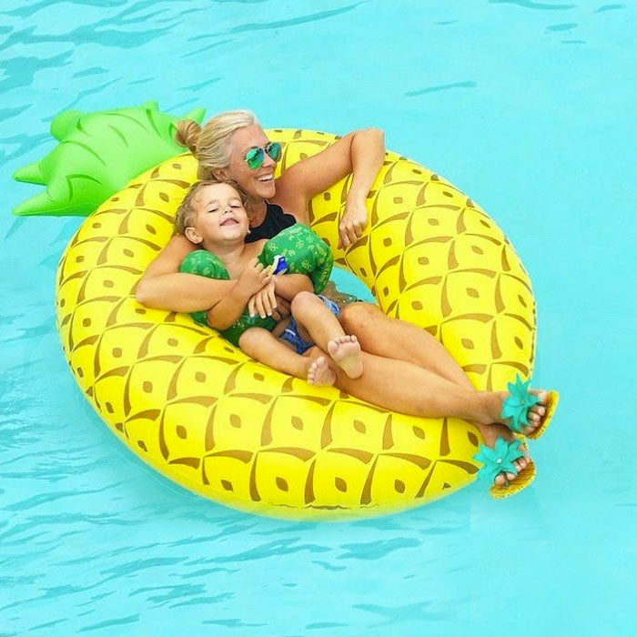 Inflatable Pineapple Shaped Swimming Ring, Inflated Size: 155 x 95cm Reluova