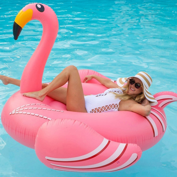 Inflatable Flamingo Shaped Floating Mat Swimming Ring, Inflated Size: 190 x 200 x 130cm Reluova