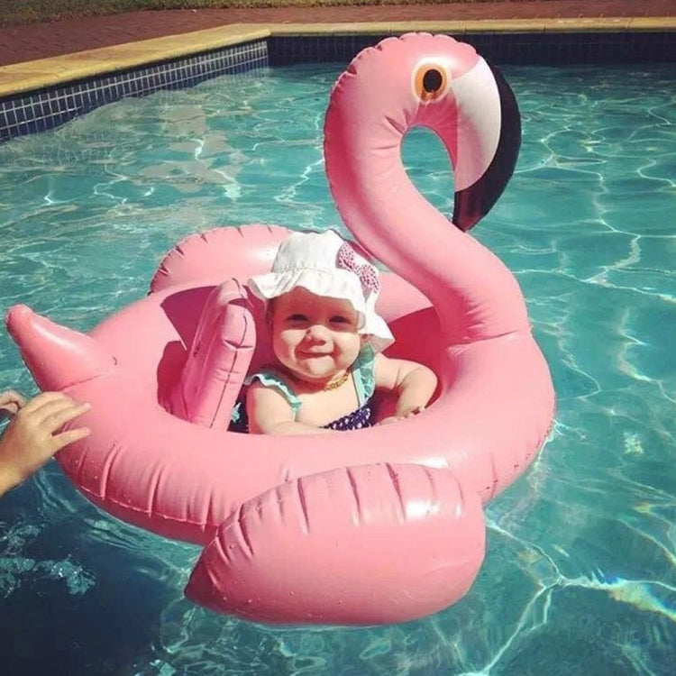 Inflatable Flamingo Shaped Baby Swimming Ring, Inflated Size: 83 x 83 x 48cm Reluova