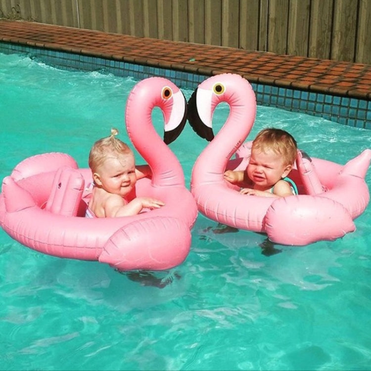 Inflatable Flamingo Shaped Baby Swimming Ring, Inflated Size: 83 x 83 x 48cm