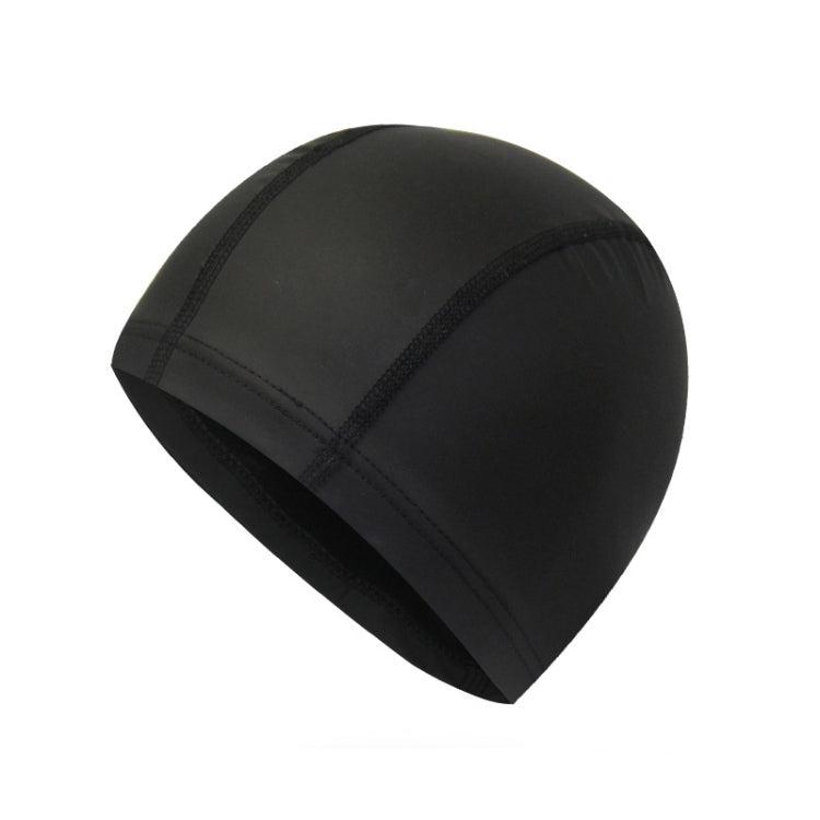 Adult Waterproof PU Coating Stretchy Swimming Cap Keep Long Hair Dry Ear Protection Swim Cap