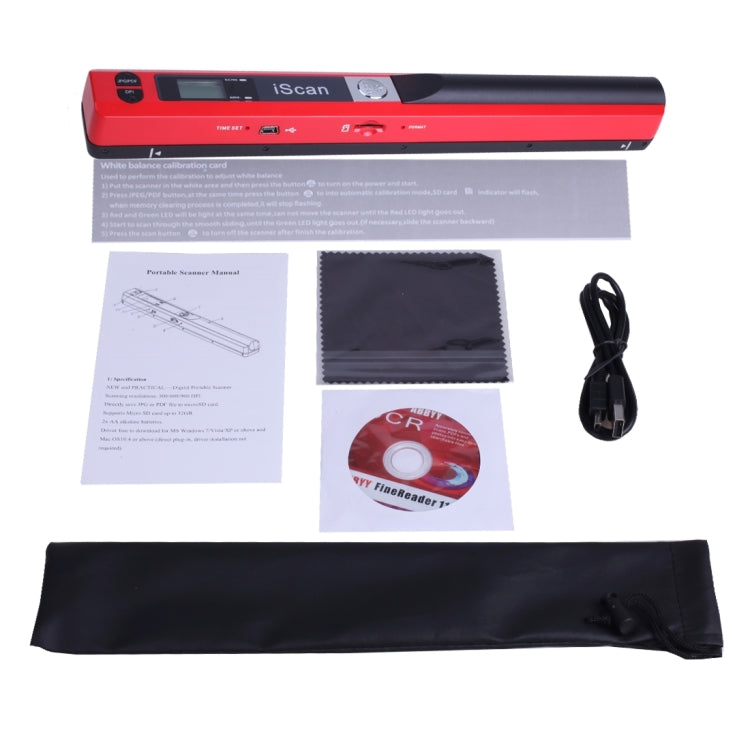 iScan01 Mobile Document Handheld Scanner with LED Display, A4 Contact Image Sensor Reluova