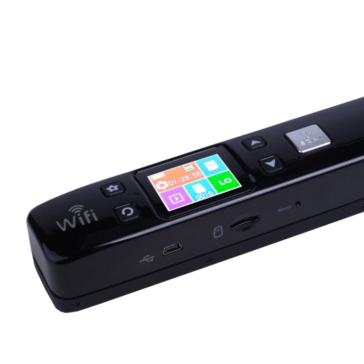 iScan02 WiFi Double Roller Mobile Document Portable Handheld Scanner with LED Display,  Support 1050DPI  / 600DPI  / 300DPI  / PDF / JPG / TF