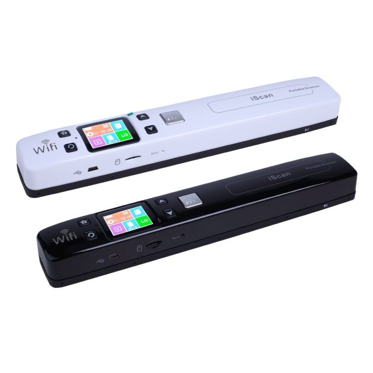 iScan02 WiFi Double Roller Mobile Document Portable Handheld Scanner with LED Display,  Support 1050DPI  / 600DPI  / 300DPI  / PDF / JPG / TF