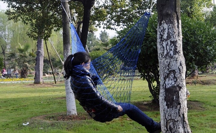 Outdoor Color Mesh Hammock Reluova