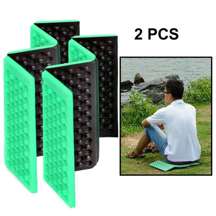 2 PCS Portable Folding Cellular Massage Cushion Outdoors Damp Proof Picnic Seat Mats EVA Pad-Reluova