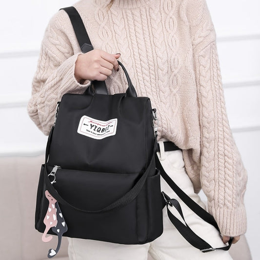 Multi-function Anti-theft Backpack Crossbody Casual Tote Bag with Accessories Pendant