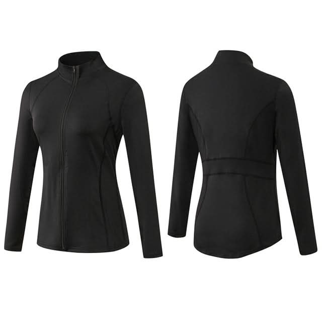 Autumn And Winter Zipper Long-sleeved Sports Jacket for Ladies Reluova