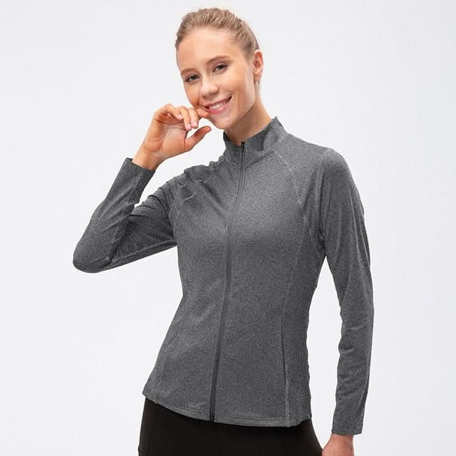 Autumn And Winter Zipper Long-sleeved Sports Jacket for Ladies